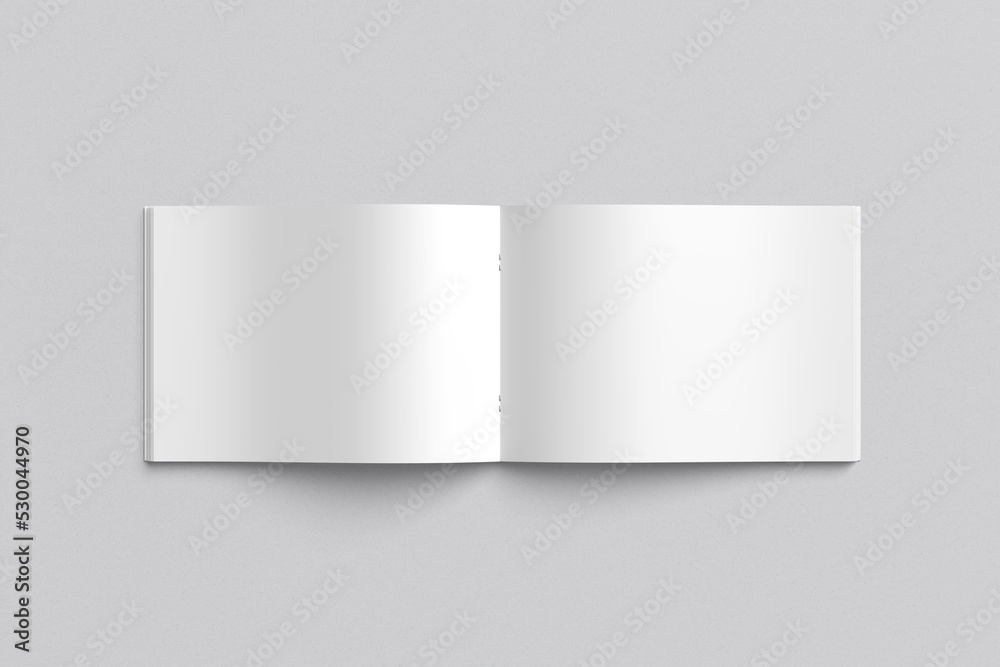 A4 opened landscape magazine mockup A4 opened landscape magazine mockup