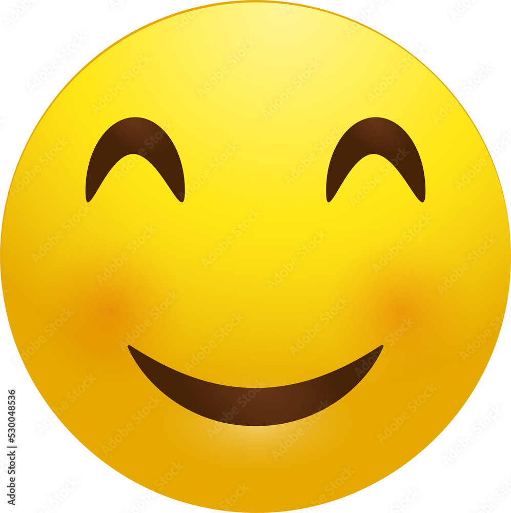 Positive smile emoji Positive smile emoji