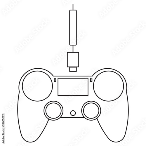 Controler or joystick icon illustration 