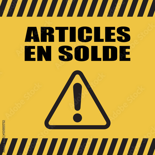 Logo articles en solde.