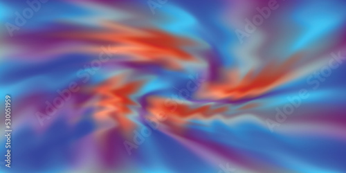 Abstract multicolored vector illustration. Combination of blue and orange. Template with waves and shapes for website, background, backdrop, wallpaper, web design.