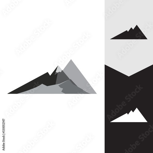 Mountain icon Logo Template Vector illustration design