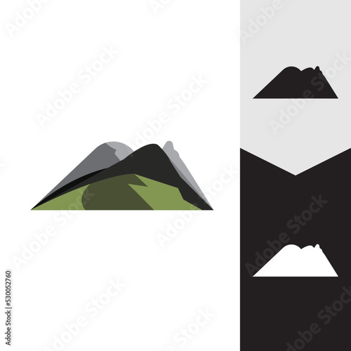Mountain icon Logo Template Vector illustration design