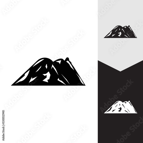 Mountain icon Logo Template Vector illustration design