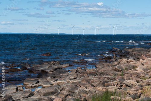 Windmills seen from Hammarö, Sweden