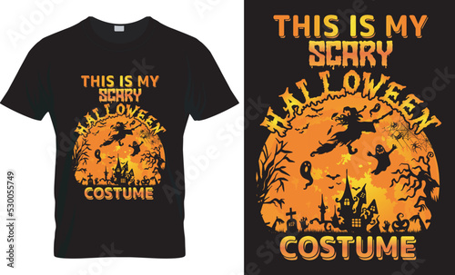 Halloween vector graphic illustration, trendy, creative t-shirt design bundle template. It’s Halloween; everyone’s entitled to one good scare - Halloween T-shirt Design