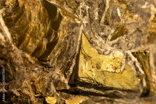 фотографія Pyrite is iron sulfide that crystallizes in the cubic system