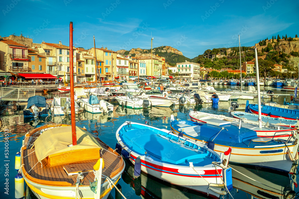 Fischereihafen von Cassis, Südfrankreich 