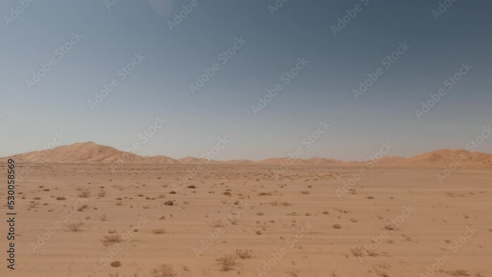 Driving Into The Rub Al-Chali Desert, Oman Driving Into The Rub Al-Chali Desert, Oman