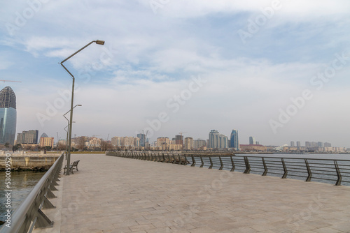 Panoramic view. Baku city  Azerbaijan.