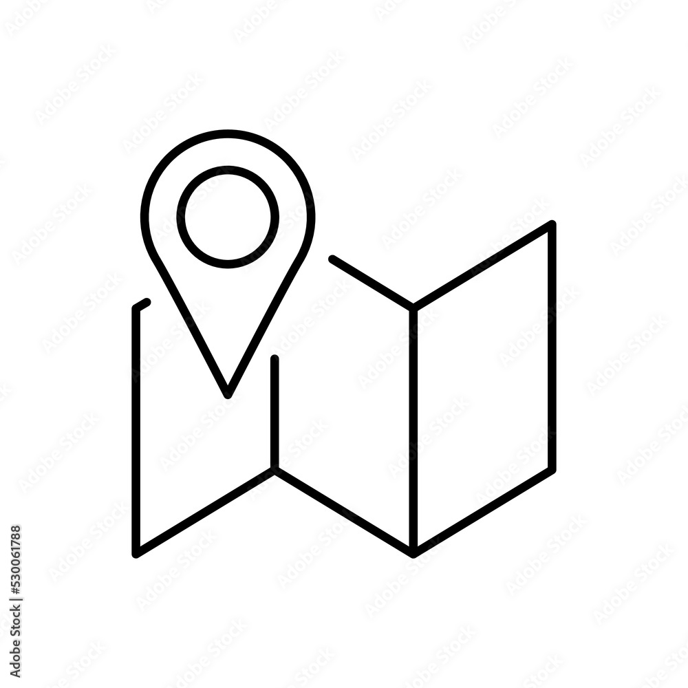 Icon of a location or point on the map. Icon of a location or point on the map.