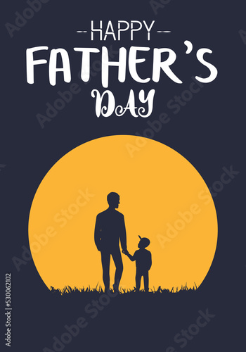 Happy Father's Day . design of adobe illustrator.