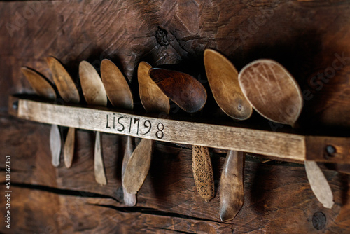 Antique wooden spoons