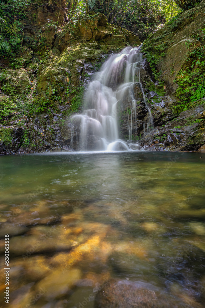 Fototapeta premium BEAUTIFUL LANDSCAPE PHOTOGRAPHY OF NGU HO OR FIVE LAKE IN BACH MA NATIONAL PARK, HUE, VIETNAM
