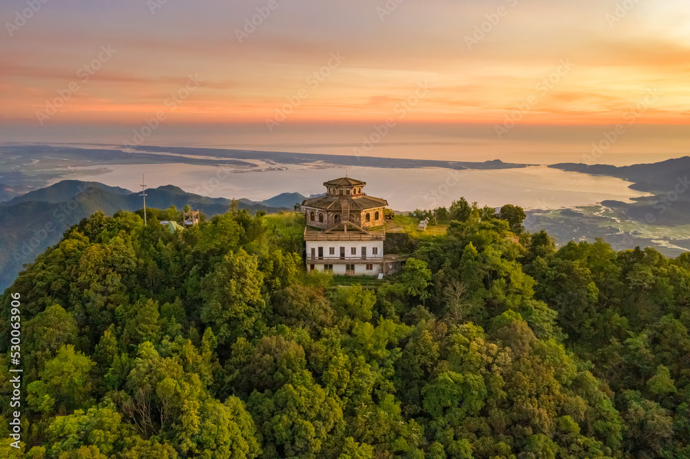 BEAUTIFUL LANDSCAPE PHOTOGRAPHY OF HAI VONG DAI VIEW POINT, TOP OF BACH MA NATIONAL PARK, HUE, VIETNAM