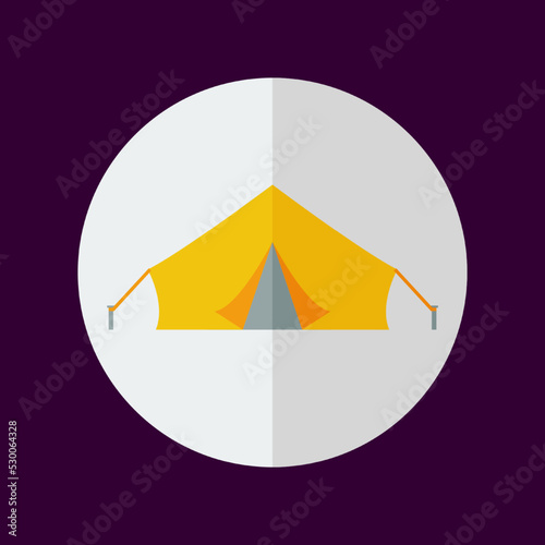 Tent icon. Modern icon element illustration. Flat color icon. Futuristic icon for web  computer  technology. Vector eps 10