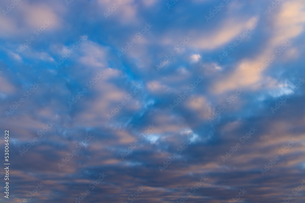 Beautiful sky with cloud before sunset