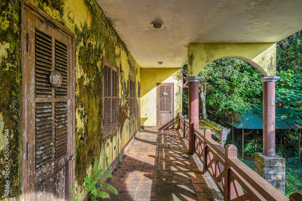 OLD VILLA, BEAUTIFUL LANDSCAPE PHOTOGRAPHY OF BACH MA NATIONAL PARK IN HUE, VIETNAM OLD VILLA, BEAUTIFUL LANDSCAPE PHOTOGRAPHY OF BACH MA NATIONAL PARK IN HUE, VIETNAM