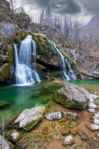 Waterfall Virje  Slap Virje   Triglavski national park  Slovenia