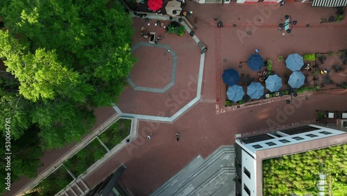 Charlottesville's downtown in Albemarle County, home to Downtown Mall. Longest outdoor pedestrian malls in the nation, with stores, restaurants, and civic attractions. photo