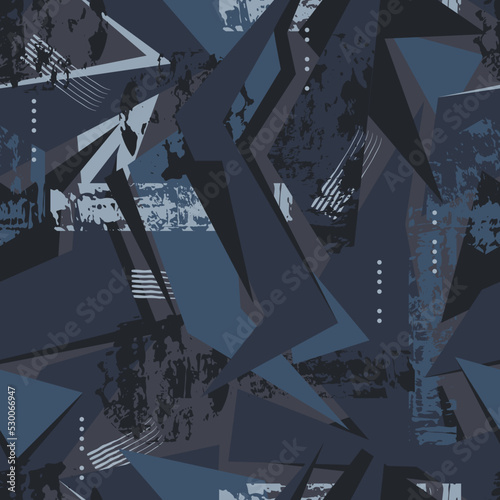 Abstract geometric seamless pattern