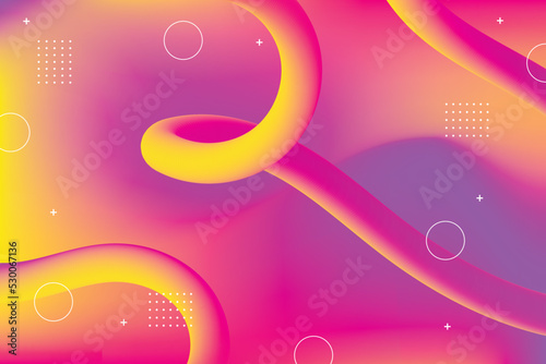 Colorful abstract background with volumetric lines