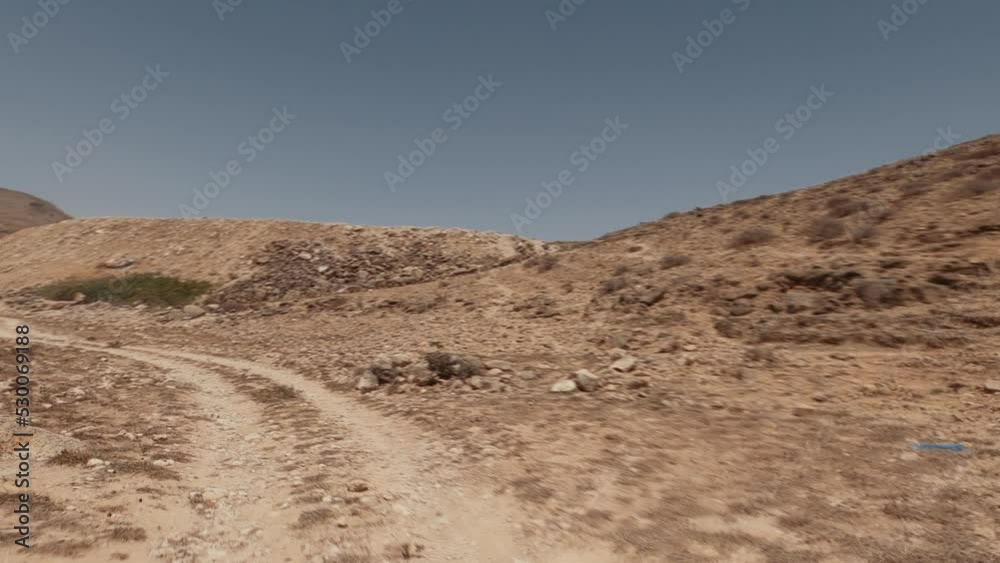 Offroad Through A Wadi in Oman Offroad Through A Wadi in Oman