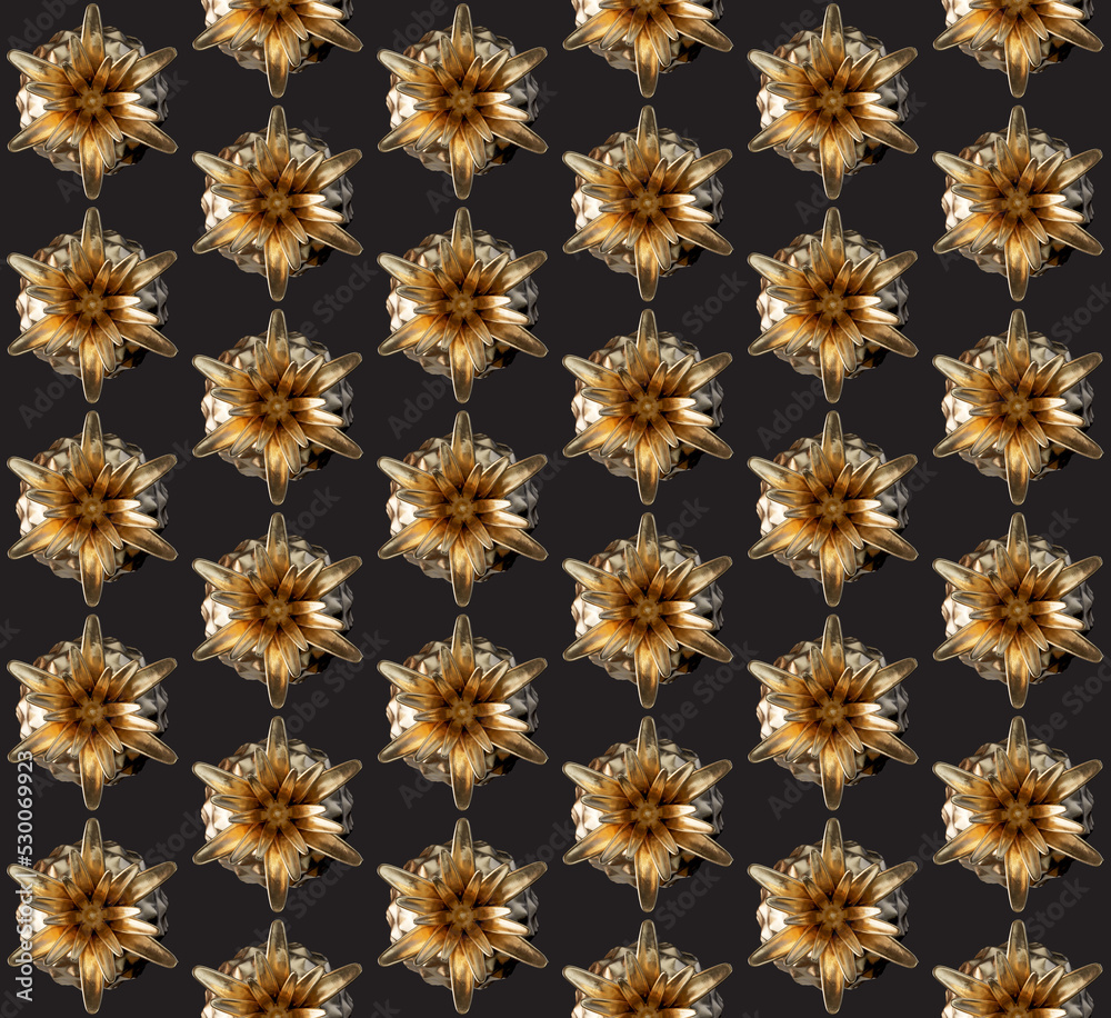 Golden Pineapple Pattern
