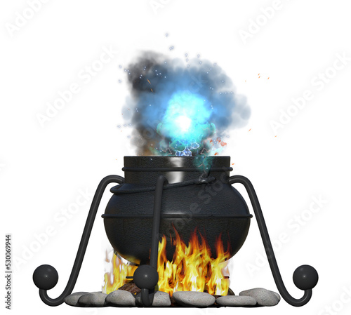 Calderone Magico sul fuoco