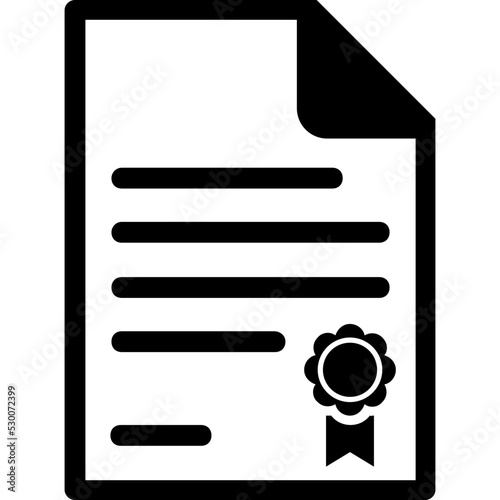 Diploma Vector Icon
