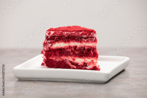bolo red velvet sobremesa doce  photo