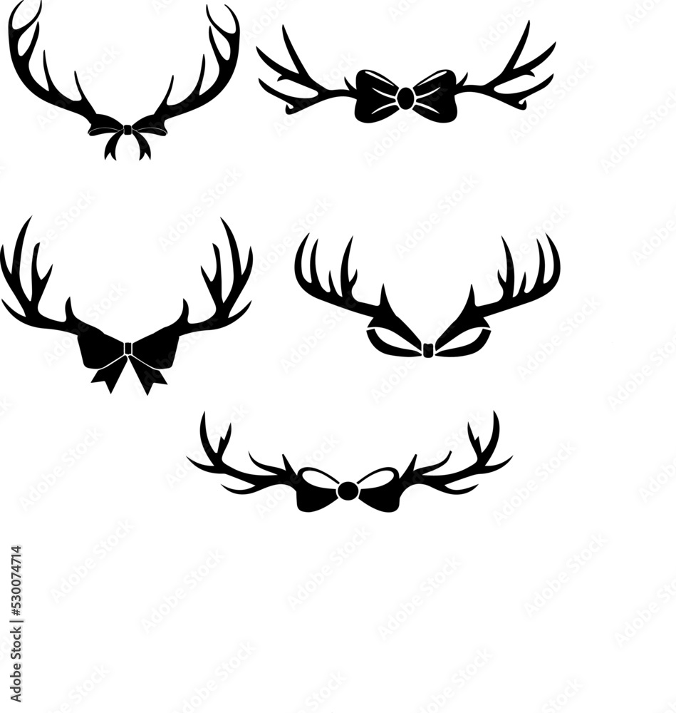 Christmas Antlers Layer Cut Svg Bundle Christmas Antlers Layer Cut Svg Bundle