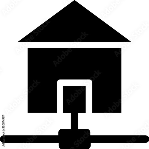 Home Network Vector Icon