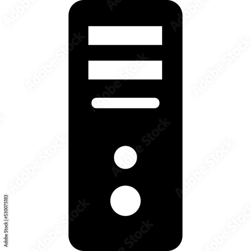 Pc Tower Vector Icon