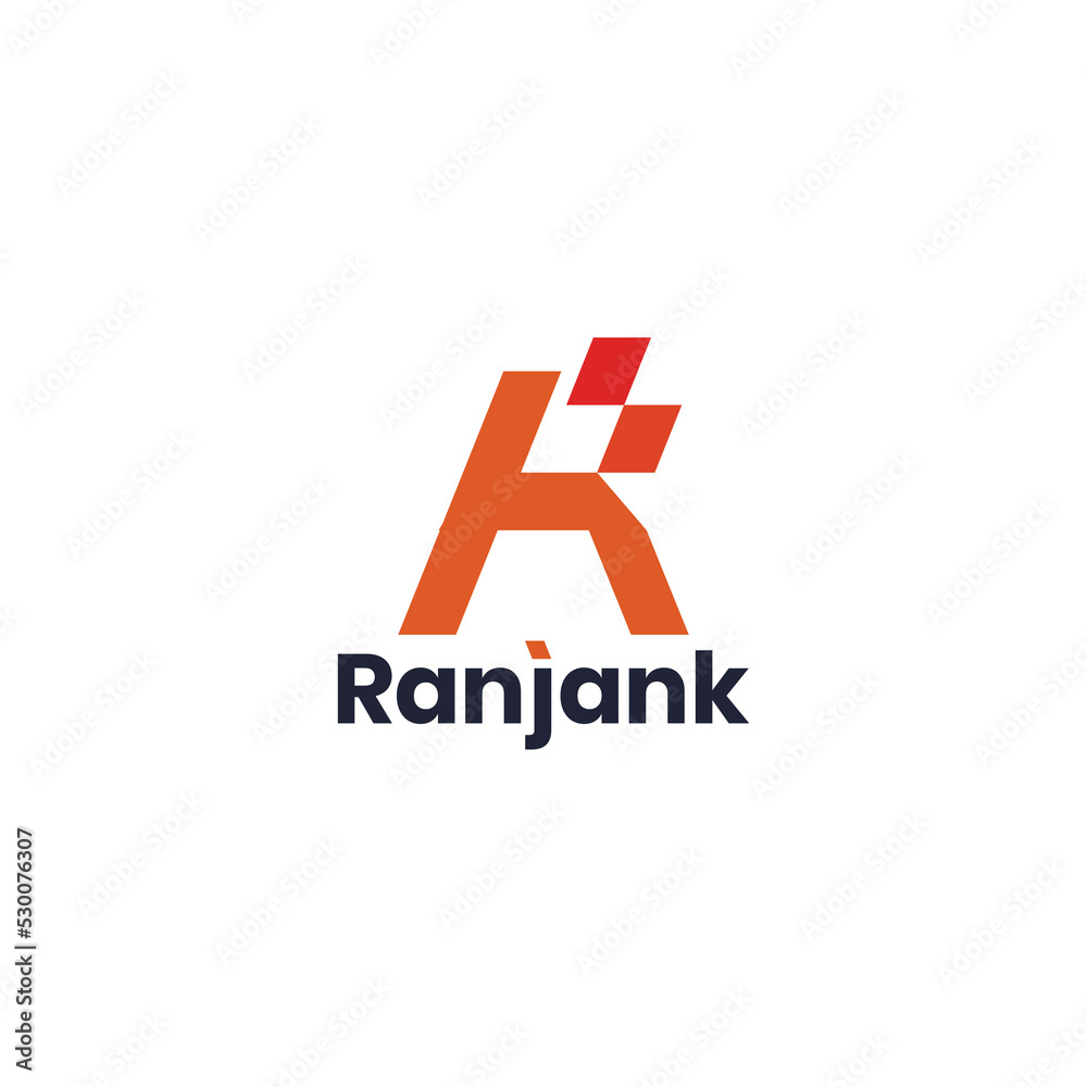 Letter R K Simple Logo Design. Initial K and R Simple Combination for Brand Identity Letter R K Simple Logo Design. Initial K and R Simple Combination for Brand Identity