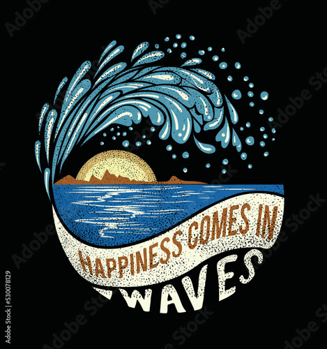 Surf graphic. Typography design for t-shirt,poster, flyer and other print.