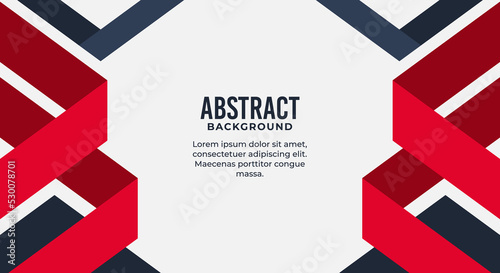 Flat shape business banner background vector