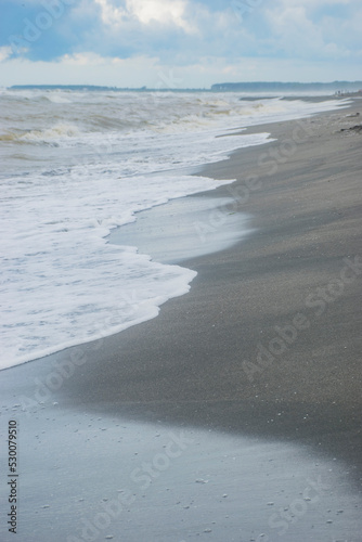 waves on the ocean beach