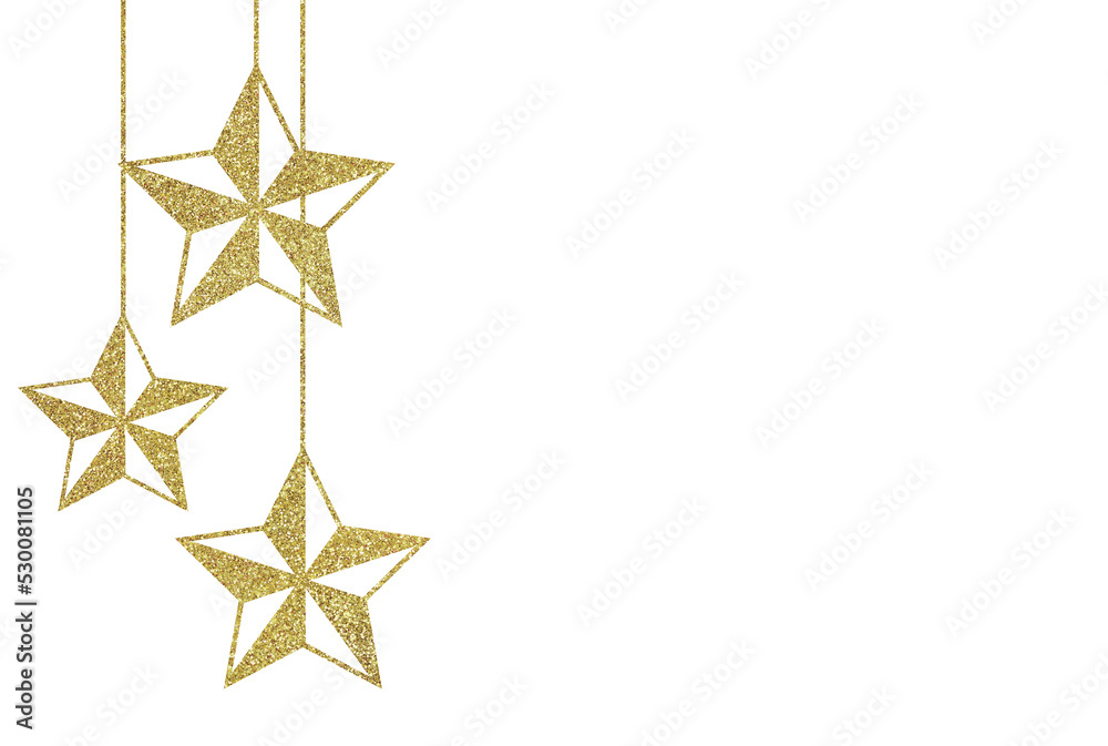 Fototapeta premium golden frame with stars