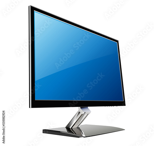 TV monitor isolated, 3d rea...