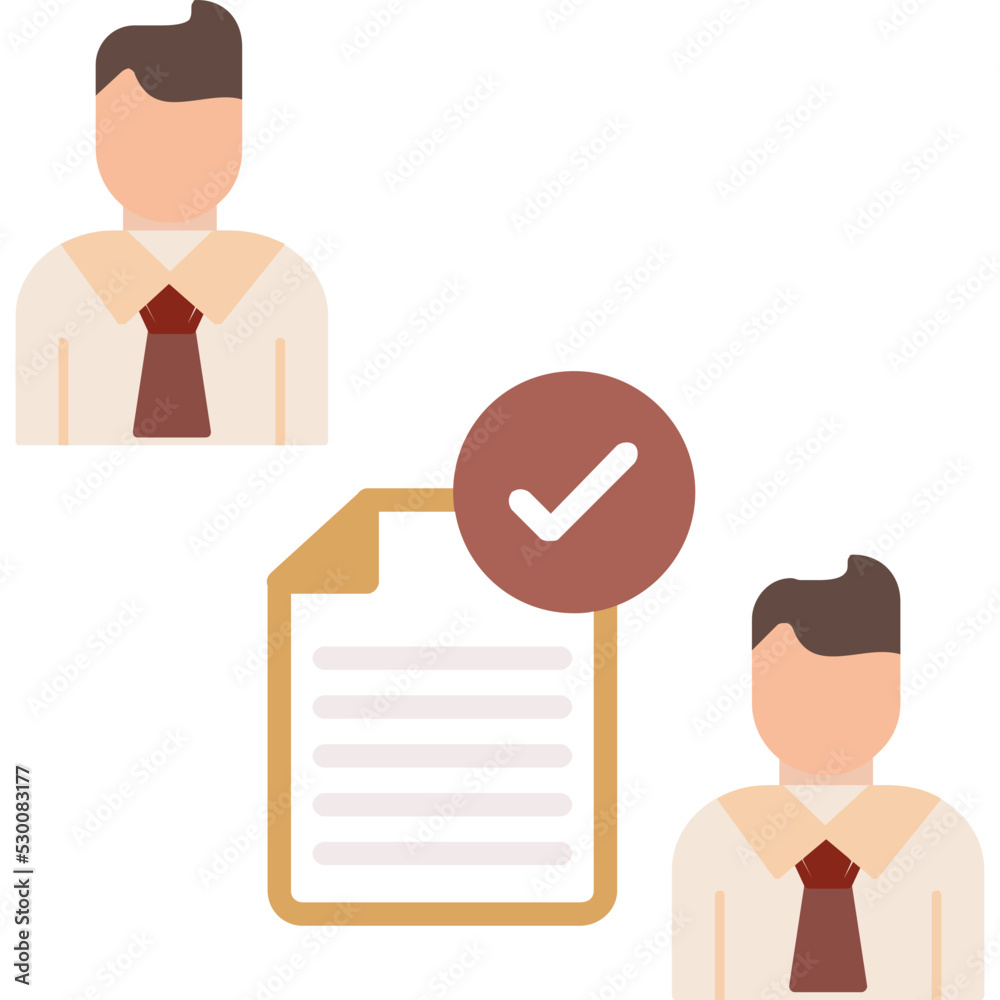 Conclusion Of Contract Icon Conclusion Of Contract Icon