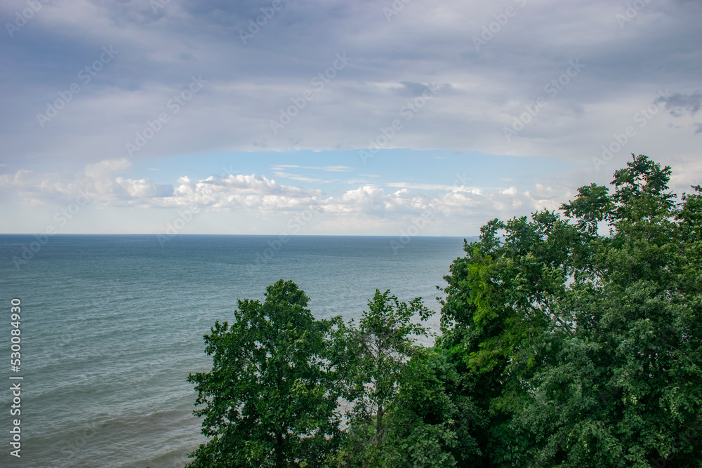 view of the sea from the beach