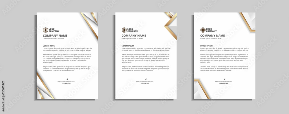 Fototapeta premium modern corporate letterhead template design