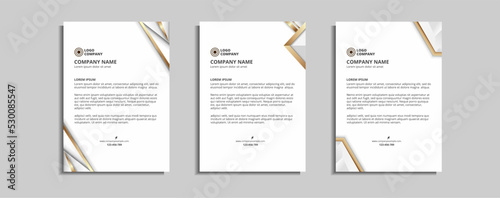 modern corporate letterhead template design