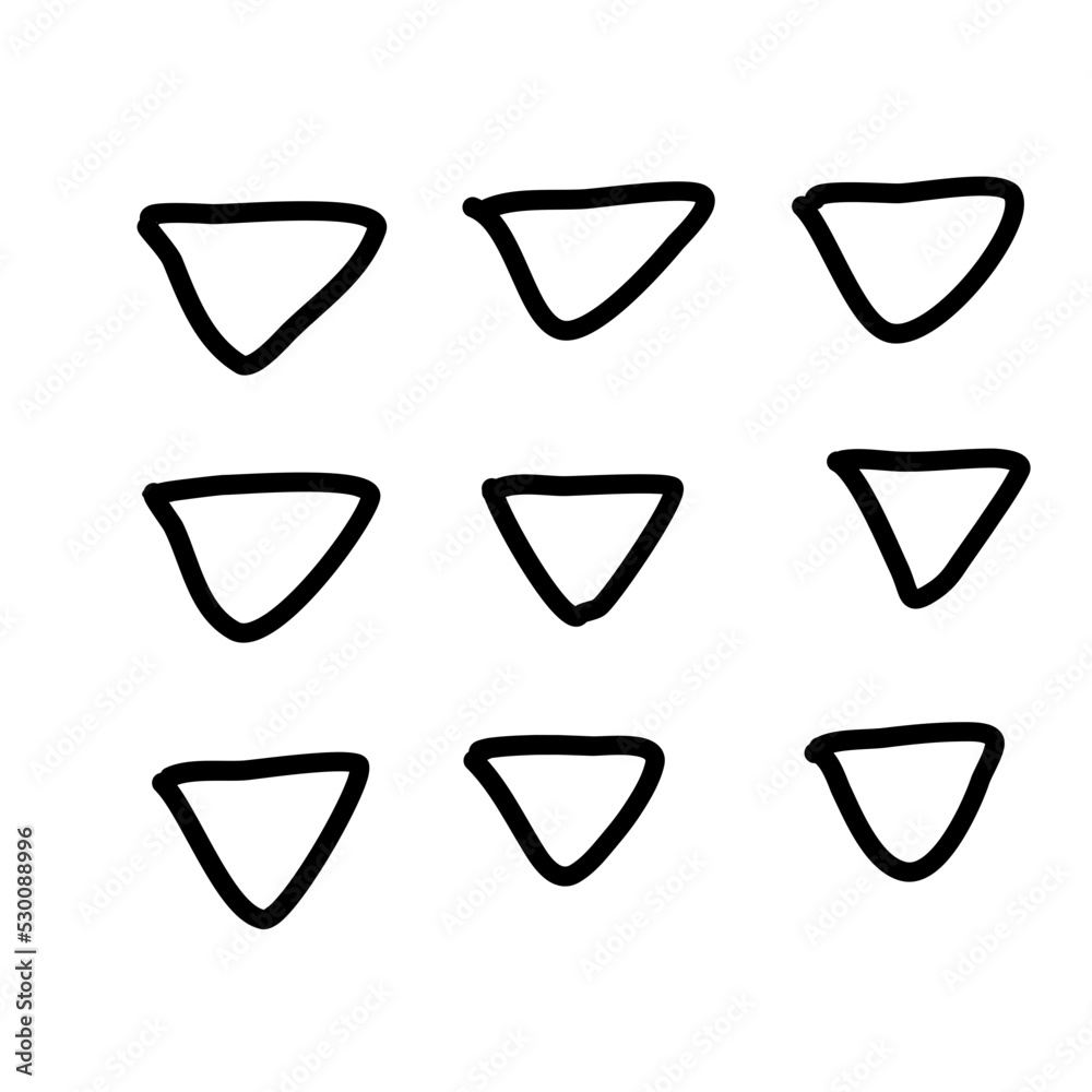 Abstract triangle minimalist memphis shape Abstract triangle minimalist memphis shape