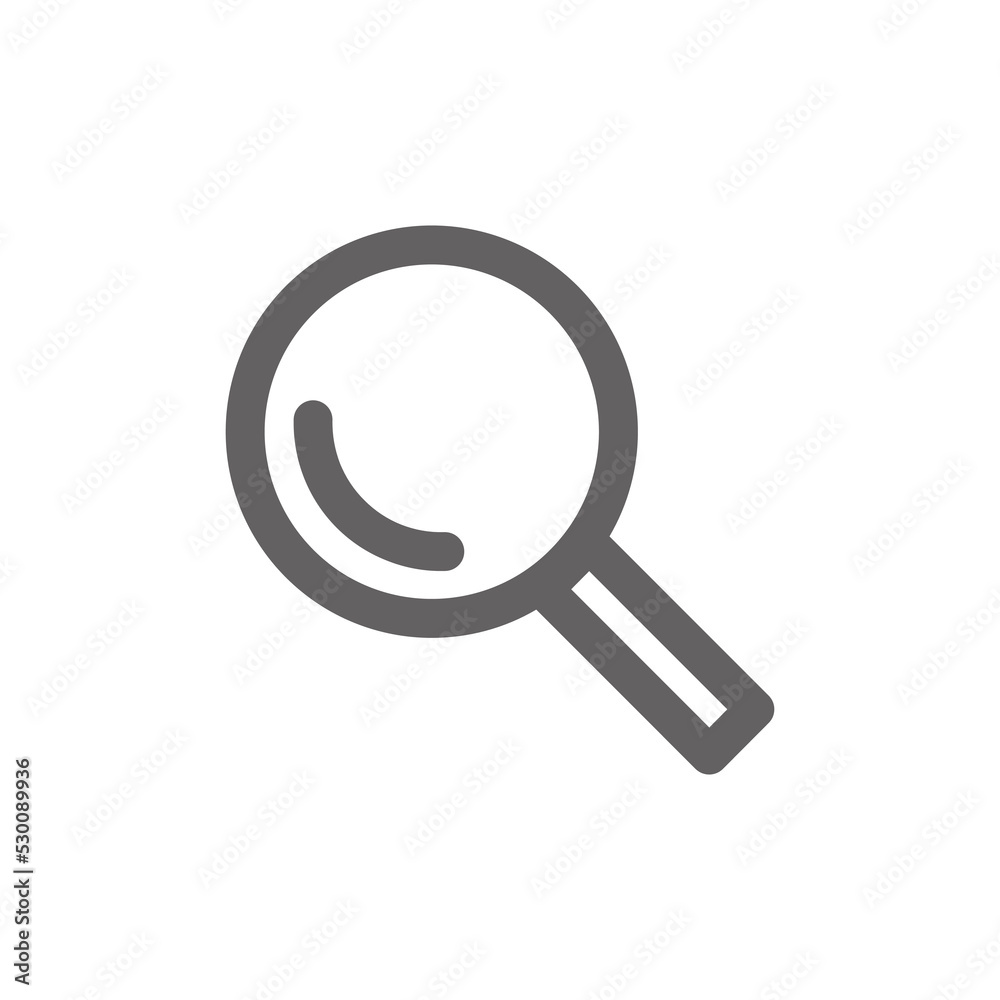 magnifying glass icon. Perfect for online shopping website or user interface applications. vector sign and symbol magnifying glass icon. Perfect for online shopping website or user interface applications. vector sign and symbol