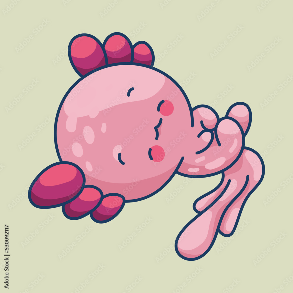 Axolotl in kawaii style, cute cartoon character
Axolotl in kawaii style, cute cartoon character
