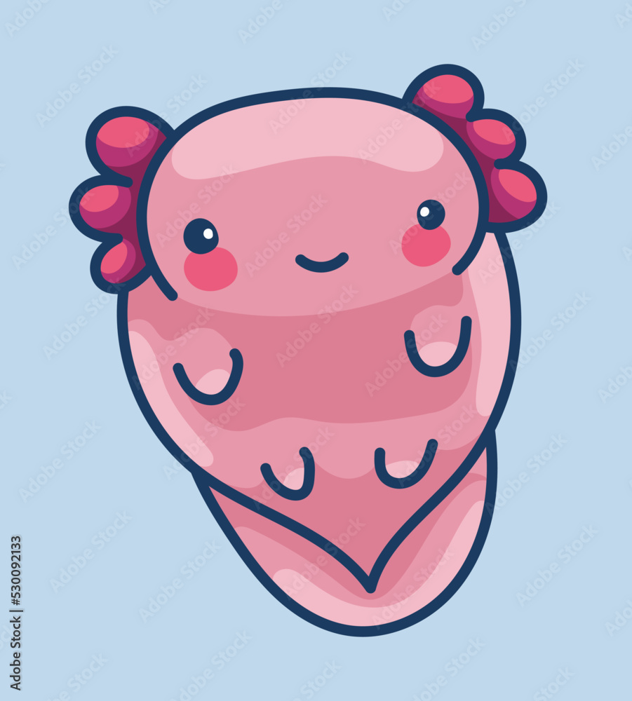 Axolotl in kawaii style, cute cartoon character
Axolotl in kawaii style, cute cartoon character
