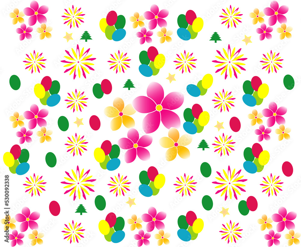 seamless floral pattern, paper, disignner, background, arts, colours, yellow 