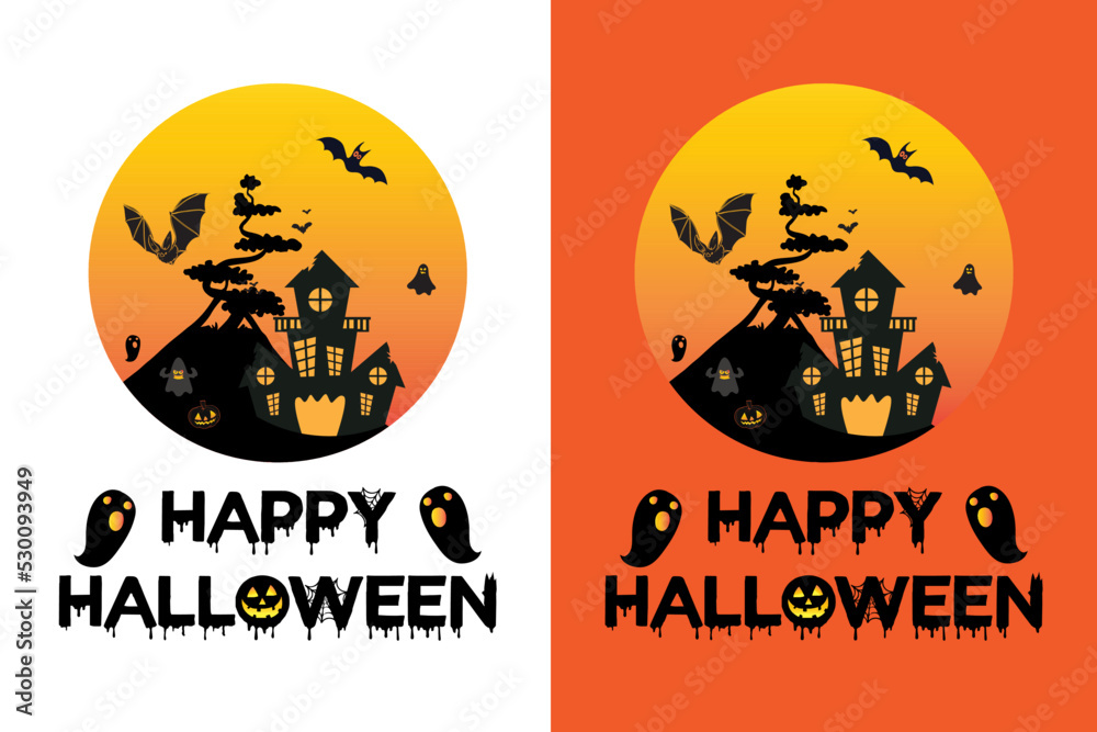 Halloween T-Shirt Design Template Halloween T-Shirt Design Template